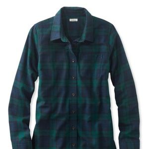 LL Bean scotch plaid shirt